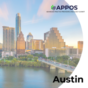 Image of the Austin skyline with the APPOS logo across the top.