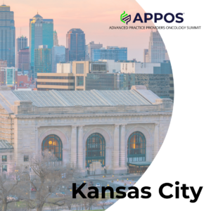 A photo of the Kansas City skyline with the APPOS logo across the top